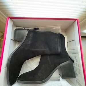 Vince Camuto Sleek Black Ankle Booties